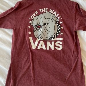 Vans Off the Wall Men’s Bulldog Print T-Shirt size M